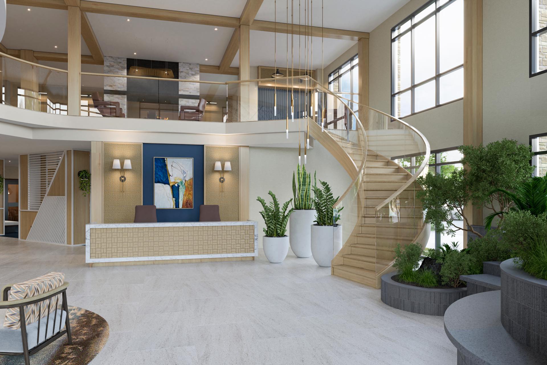 Lobby & Mezzanine